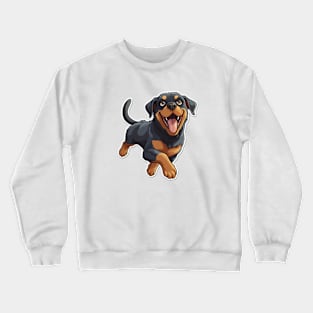 Rottie Cuteness - Adorable Rottweiler Design Crewneck Sweatshirt